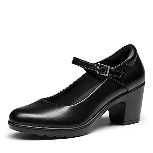 DREAM PAIRS Dame Mary Janes Pumps Chunky High Heel Kleid Schuhe Dicker Absatz Pumps für Damen,Size...