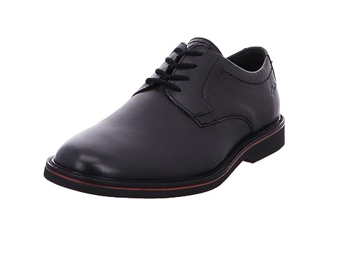 Clarks Herren Atticus Ltlace Oxford, Schwarz, 43 EU