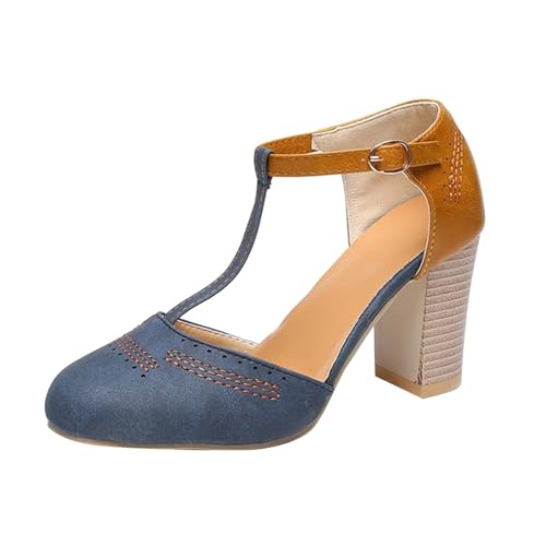 50Er Jahre Schuhe Damen, High Heels Damen Standard Salsa Pumps - Elegante Absatzschuhe Formale Mode Spangenpumps Glitzer...