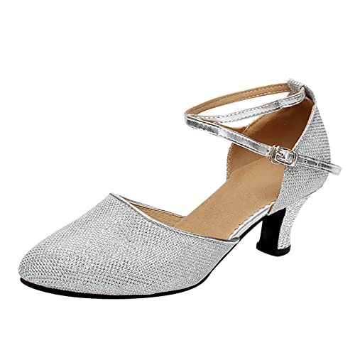 Tanzschuhe Damen Latein Elegant Sandalen Absatz Performance Schuhe Latein Schuhe Bequem Tango Schuhe 50er Jahre Schuhe...
