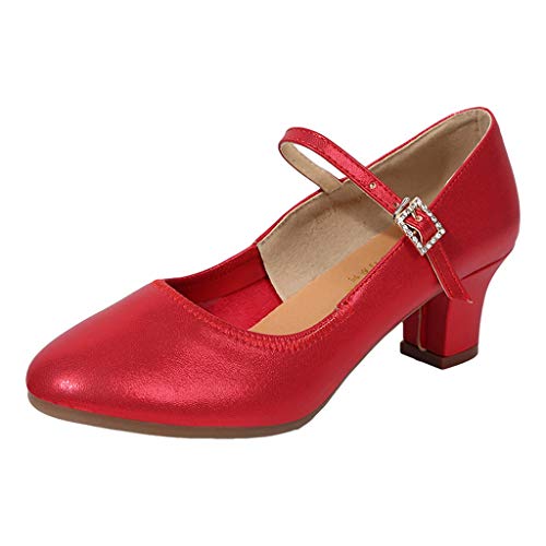Fulidngzg Rockabilly Schuhe Damen Blockabsatz Dirndl Schuhe Gold Gothic High Heels Zum Kleid 2023 Absatzschuhe Pumps...