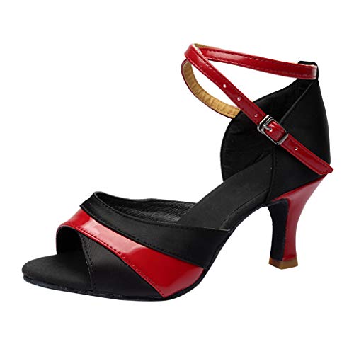 50Er Jahre Schuhe Damen, Tanzschuhe Damen Dance Tango Pumps - Salsa Spangenpumps Glitzer Mode Lateinamerikanische...