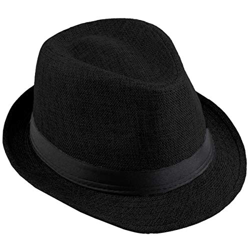 KYEYGWO Fedora-Hut Mode Filz Gangster Hüte für Mann und Frau, Trilby Snap breiter Krempe Vintage Style Dress Hut