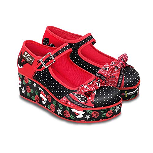 Hot Chocolate Design Chocolaticas Rockabilly Mary Jane Plattform für Frauen Mehrfarbig HCD 35